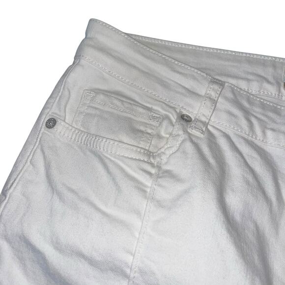 Free People White Jeans Del Wray Pants Step Hem Raw - Picture 6 of 11